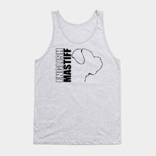 English Mastiff profile dog lover Tank Top